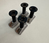 M8 t-Nut Brass for Plate + M8 Foil Mounting Screw